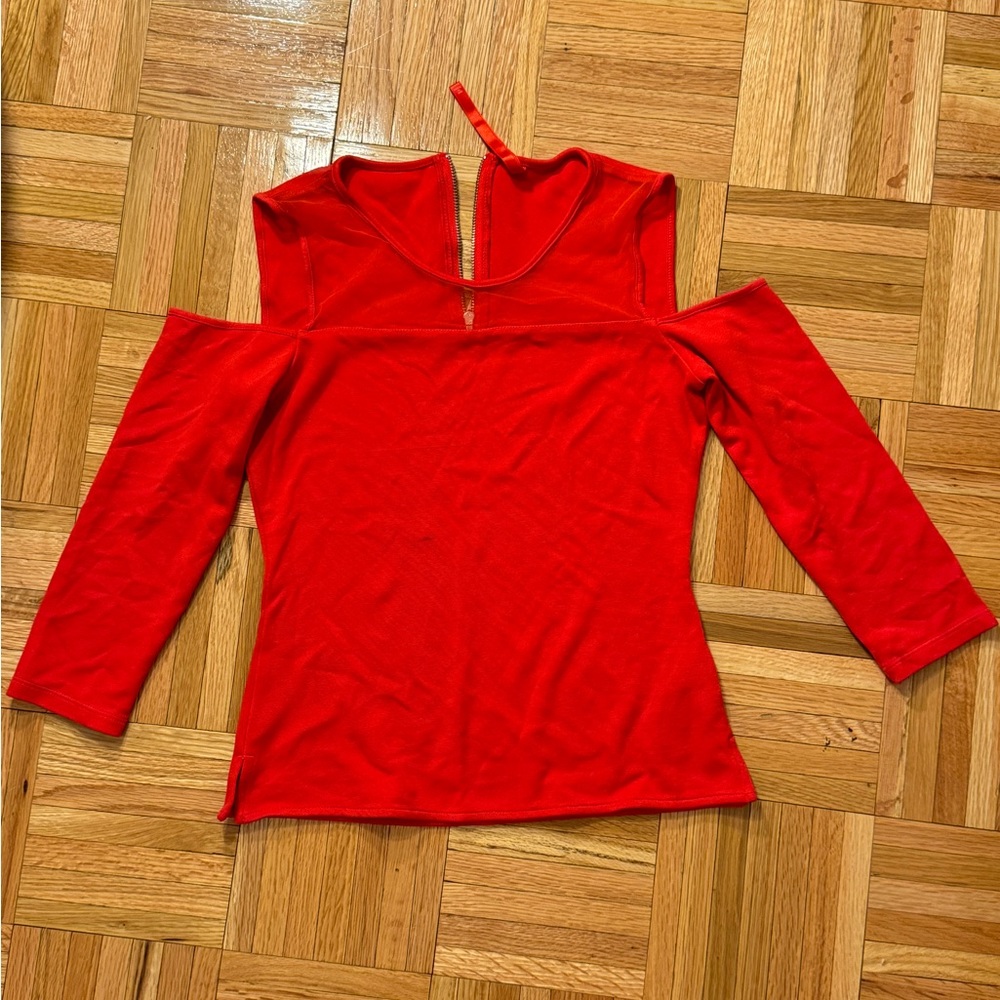 Karen Miller off the shoulder long sleeve top